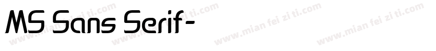 MS Sans Serif字体转换